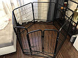 Манеж для собак складаний Модульний вольєр для цуценят Металева клітка для тварин Загін для собак, фото 8