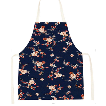 Переднік жіночий Троянди на синьому Macroupta 68*55 синій