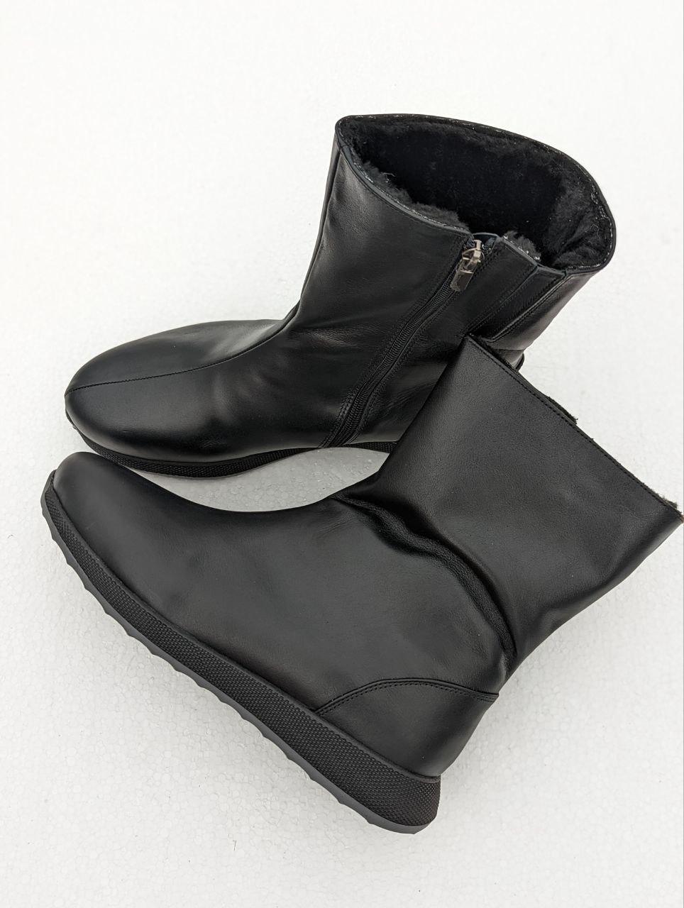 STTOPA деми зима. Розміри 40-44. Напівчоботи великих розмірів із натуральної шкіри. 339-4044 Чорні, фото 1