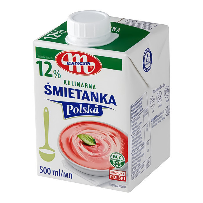 Крем-Сливки Mlekovita 12% UHT 500 мл (1677) (ID#1790623862), цена: 135 ...