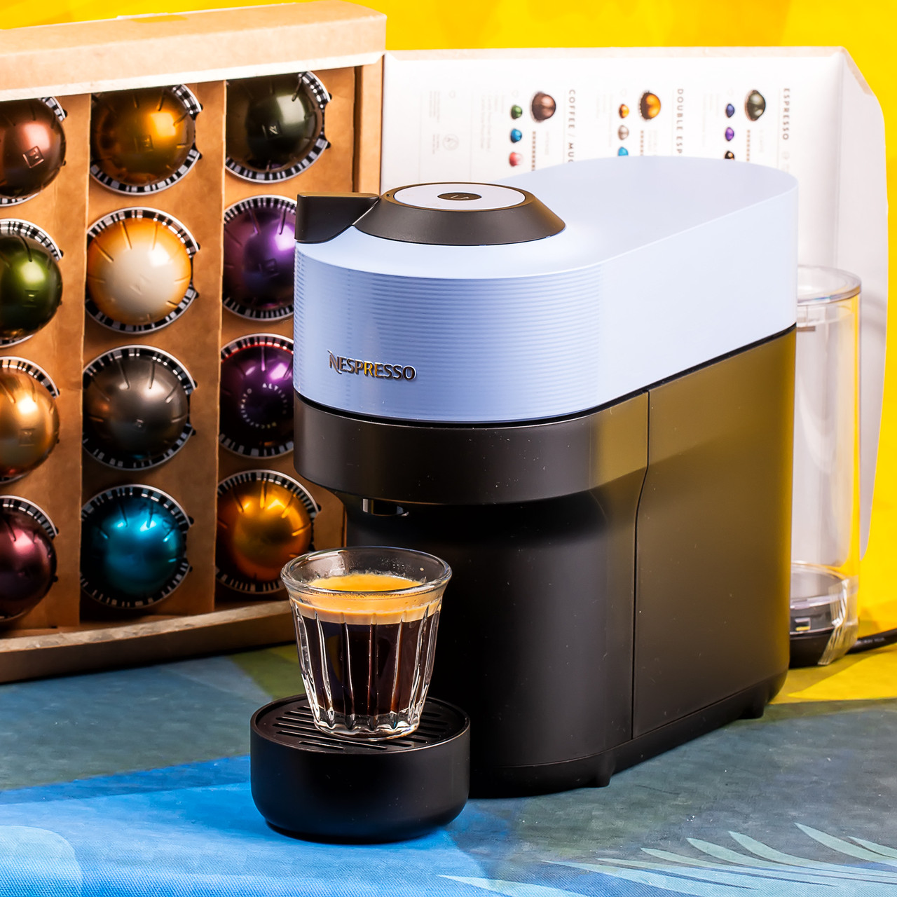 Касульна кавомашина Nespresso Vertuo Pop PACIFIC BLUE( ТИХООКЕАНСКИЙ СИНИЙ)