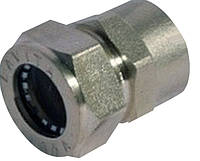 Муфта латунная для гофротрубы 40х1 1/2 внутренняя резьба Dispipe