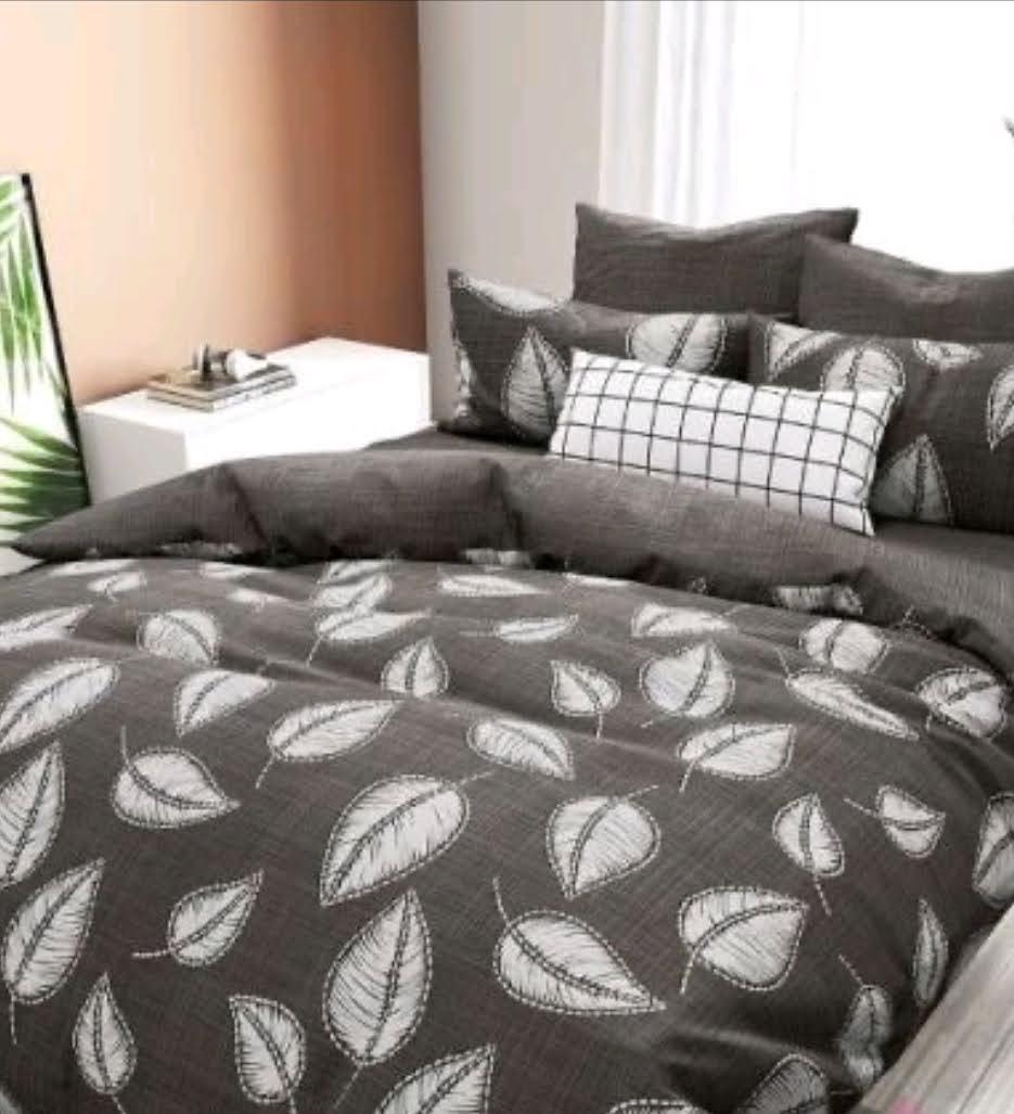 Евро розмір постільна білизна бязь «Білий лист», фото 1