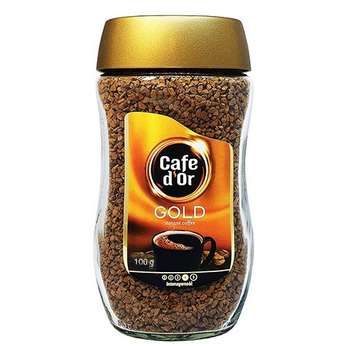 Розчинна кава Cafe d'or Gold 100 грамів у скляній банці, фото 1