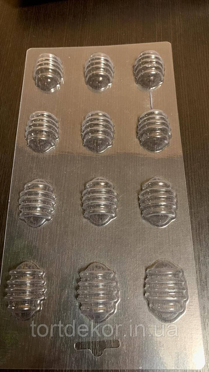 Форма пластикова для шоколаду "Яйце Міні Різнобарв", фото 1