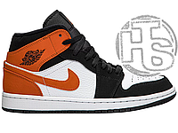 Мужские кроссовки Air Jordan 1 Retro Shattered Backboard Black Orange White 555088-005