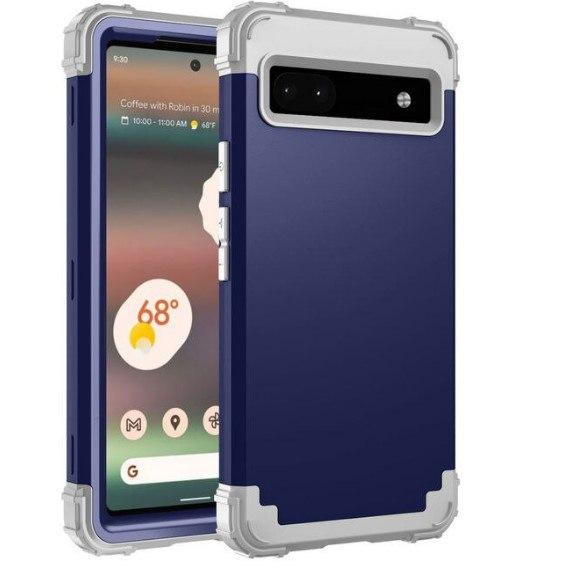 Потужний протиударний чохол для Google Pixel 6 А синій трискладовий бампер