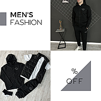 Демисезонный комплект одежды для мужчин, Патриотический спортивный костюм, Мужской костюм + жилетка + футболка