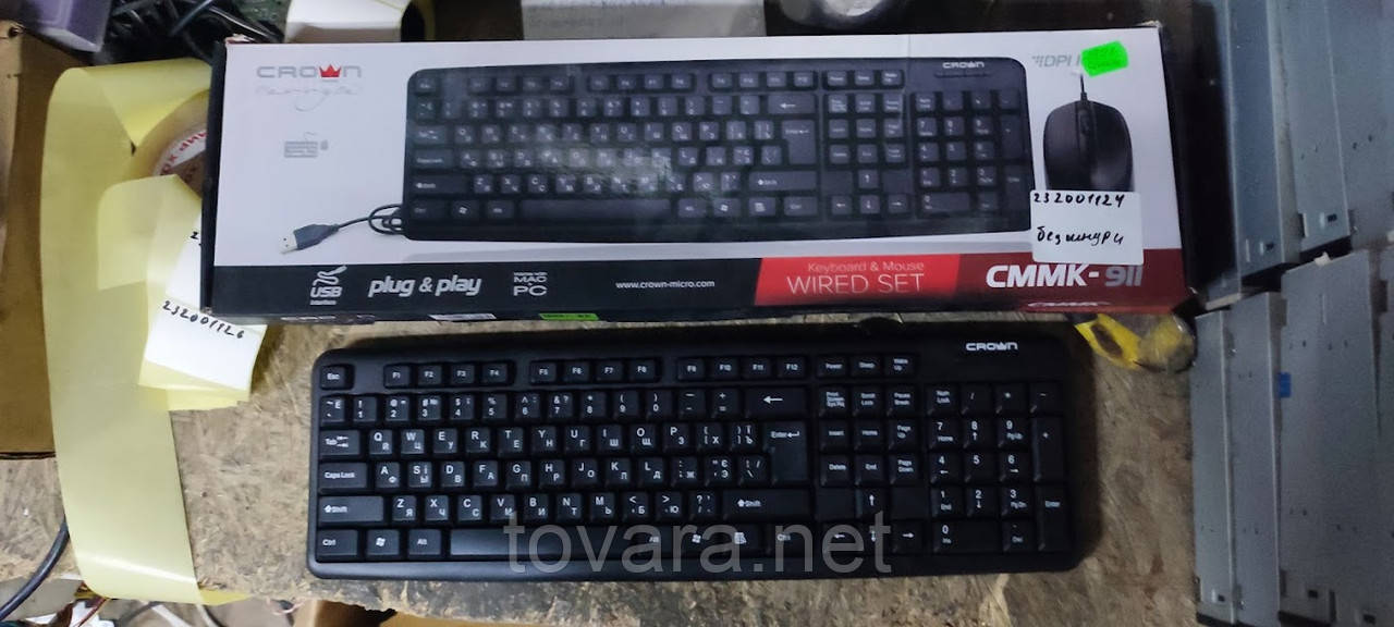 Брендовая клавиатура Crown CMMK-911 USB № 232001124: продажа, цена в ...