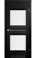 Двері міжкімнатні Модель AL-07 плівка Полотно 600х700х800х900х2000 мм Super PET чорний