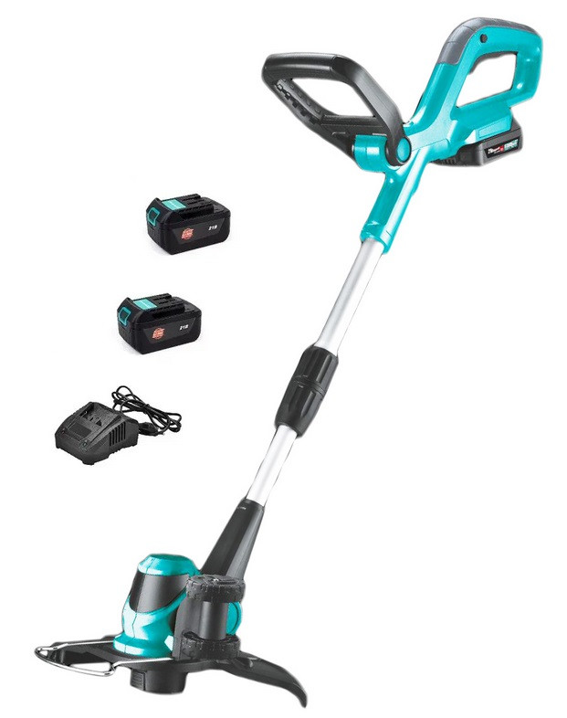 Акумуляторний тример газонний Grand АТГ-21 PRO (2 акуми, зарядка) Чехія, фото 1