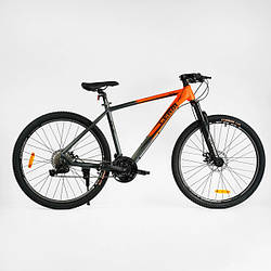 Велосипед для дорослих, 27,5 дюймів, Помаранчевий, рама 19 дюймів, на зріст від 165 см, 27 швидкостей, LR-27899