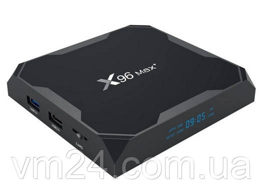 ТВ-приставка X96 Max + Plus (4/32 Gb) 4-ядерная на Android 9.0  медіаплеєр Android TV box. IPTV Android