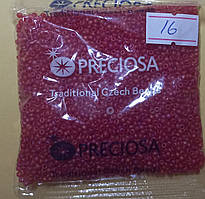 Бісер дрібний малиновий райдужний, матовий (уп.50 грам)