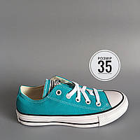 Кеди дитячі Converse Chuck Taylor All Star Seasonal Ox (Turbo Green). Оригінал