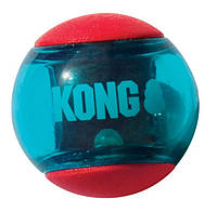 Игрушка мяч-пещалка для собак малых пород KONG Squeezz Action Ball M