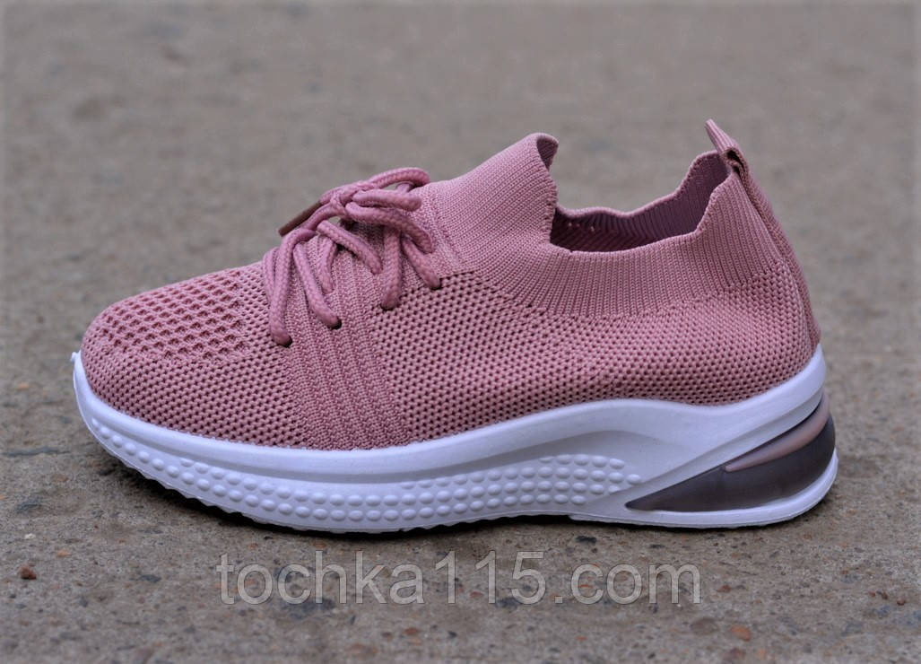 Весняні дитячі кросівки шкарпетки для дівчинки рожеві р35