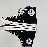 Высокие черно-белые Кеды Мужские Converse All Star. Стильные Кеды Кроссовки Мужские 43