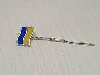 Серебряный значок Флаг Украины с эмалью. Артикул 9172533Р