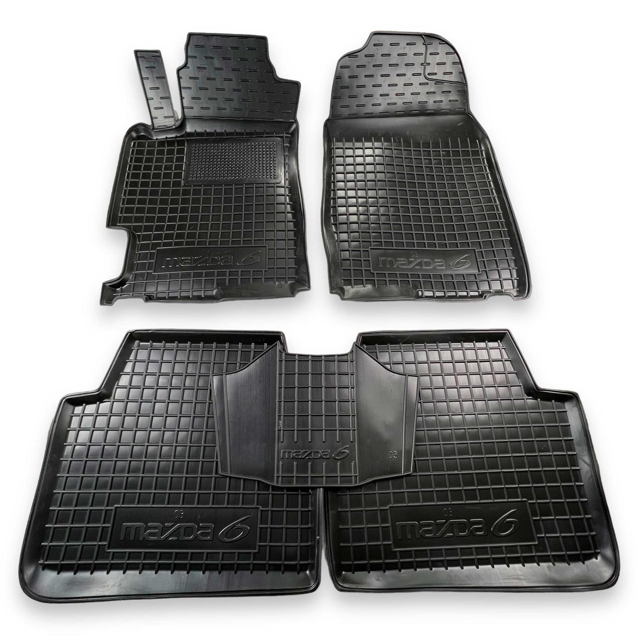 Килимки в салон гумові для Mazda 6 2003-2007/ Мазда 6 2003-2007, фото 1