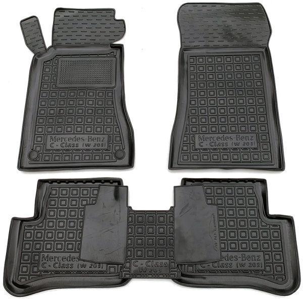 Килимки в салон гумові для Mercedes C-class (W203) 2000-2007 / Мерседес W 203, фото 1