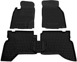 Килимки в салон гумові для Mitsubishi Pajero Sport / Мітсубісі Паджеро Спорт 1998-2007