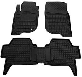 Килимки в салон гумові для Mitsubishi Pajero Sport / Мітсубісі Паджеро Спорт 2008+