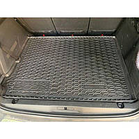 Коврик в багажник резиновый для Peugeot 5008 2017-2023 5 мест / Пежо 5008 автогум