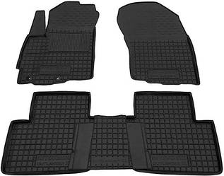 Килимки в салон гумові для Mitsubishi Outlander XL 2007-2012 / Міцубісі Оутлендер