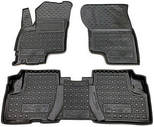 Килимки в салон гумові для Mitsubishi Outlander 2017-2022 PHEV (Hybrid) / Мітсубісі Аутлендер