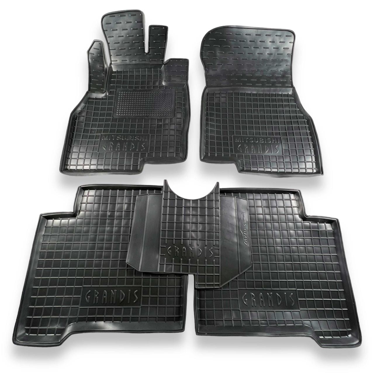 Килимки в салон гумові для Mitsubishi Grandis 2003-2010 ( 5 місць ) / Мітсубісі Грандіс, фото 1