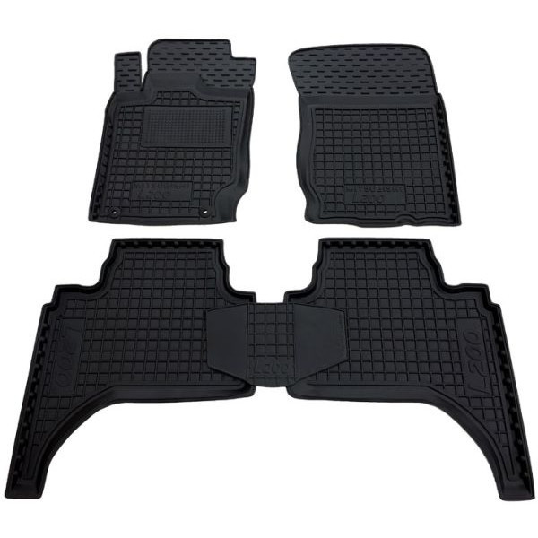 Килимки в салон гумові для Mitsubishi L200 2006- (араб.)/Мітсубісі Л200, фото 1