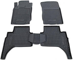 Килимки в салон гумові для Mitsubishi L200 2016 - Invite/Мітсубісі Л200