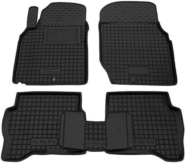 Килимки в салон гумові для Nissan Almera Classik 2006+ / Нісан Альмера Класік, фото 1