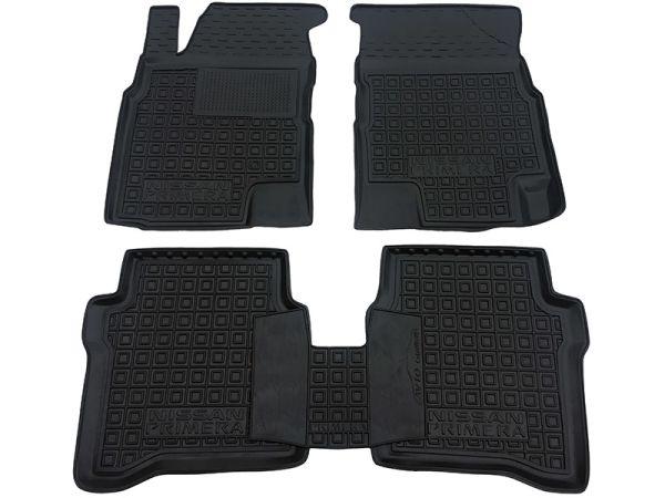 Килимки в салон гумові для Nissan Primera (P12) 2001-2006 / Ніссан Прімера, фото 1