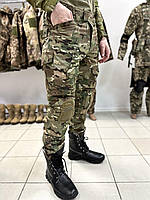 Штаны с наколенниками Рип Стоп 48-56 р ВСУ мужские крепкие тактические брюки с наколенниками мультикам