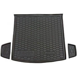 Килимок в багажник гумовий для Skoda Kodiaq 2017-2024 5 місць / Шкода Кодіак автогум