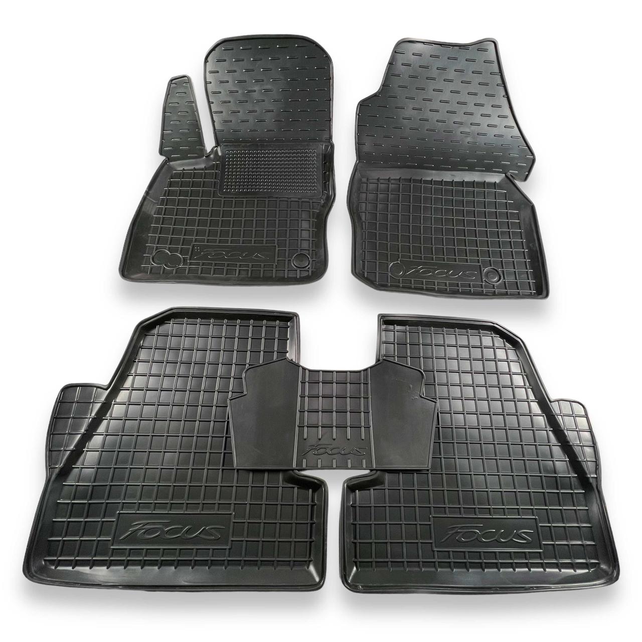 Килимки в салон гумові для Ford Focus 3 2011-2018 / Форд Фокус 3 2011-, фото 1