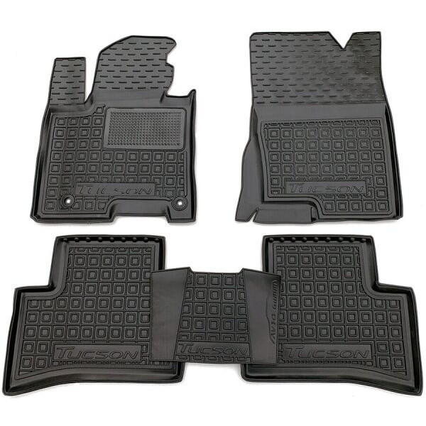 Килимки в салон гумові для Hyundai Tucson (2020)/Хюндай Туксон, фото 1