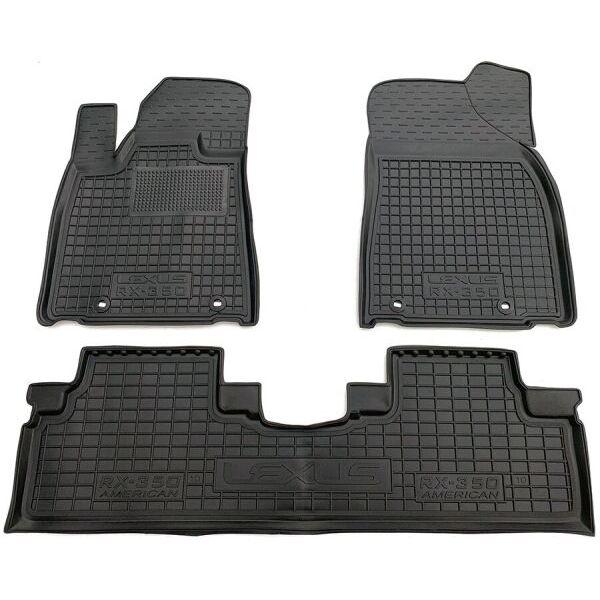 Килимки в салон гумові для Lexus RX 2009-2015 (Canada) / Лексус Р ІКС 2009-2014 Канада, фото 1
