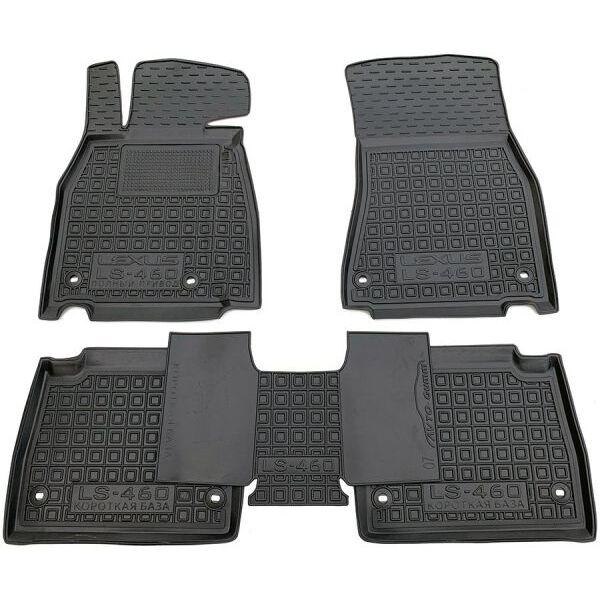Килимки в салон гумові для Lexus LS460 2006-2017 /Лексус ЛС460 повний привод, корот. база, фото 1