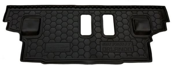 Килимки в салон гумові для Chevrolet Orlando 2010-2018 3 ряд / Шевроле Орландо 3 ряд автогум, фото 1
