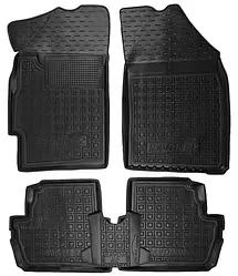 Килимки в салон гумові для Chevrolet Spark 2009-2012 / Шевроле Спарк автогум