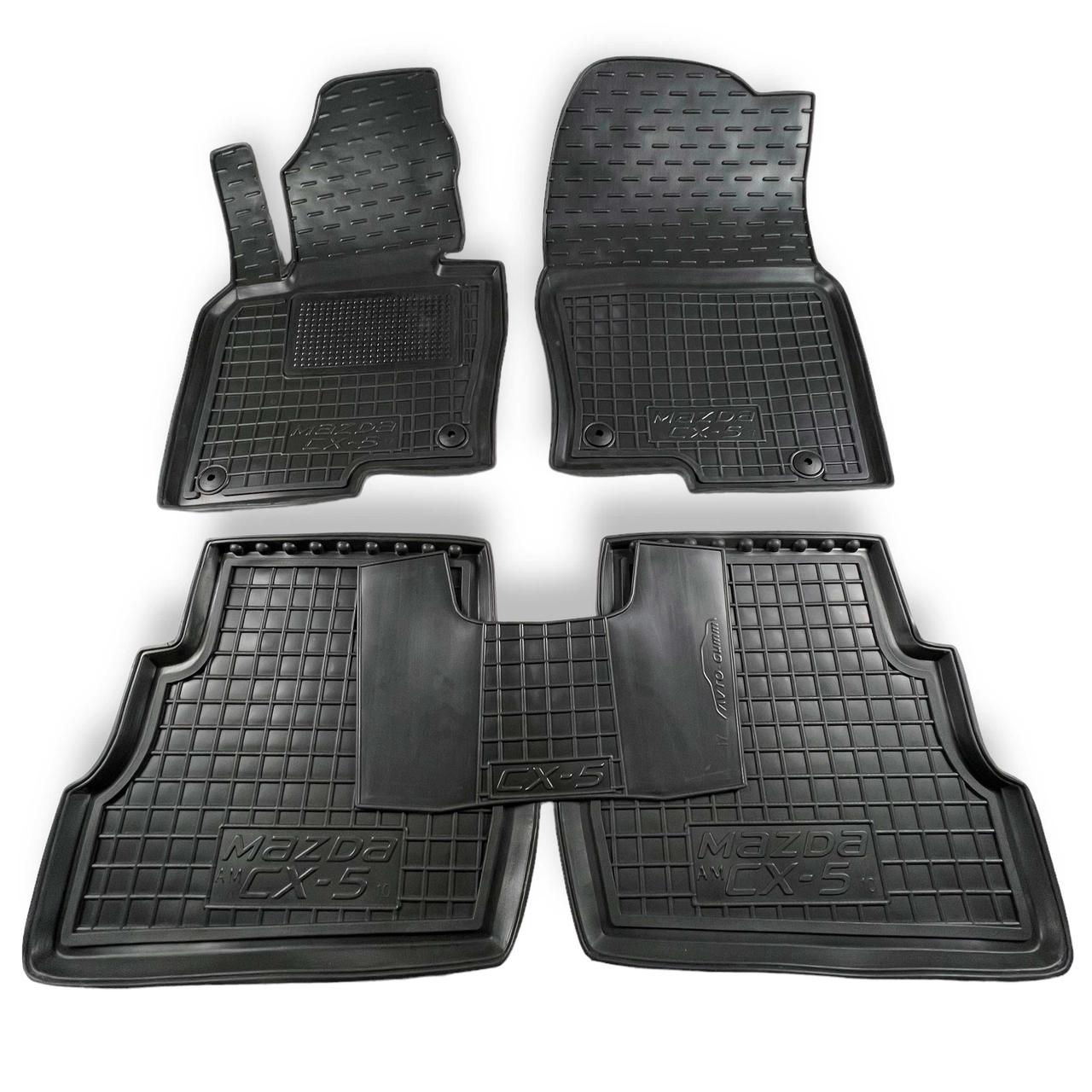 Килимки в салон гумові для Mazda CX-5 2011-2017 USA / Мазда ЦеІкс5 USA, фото 1