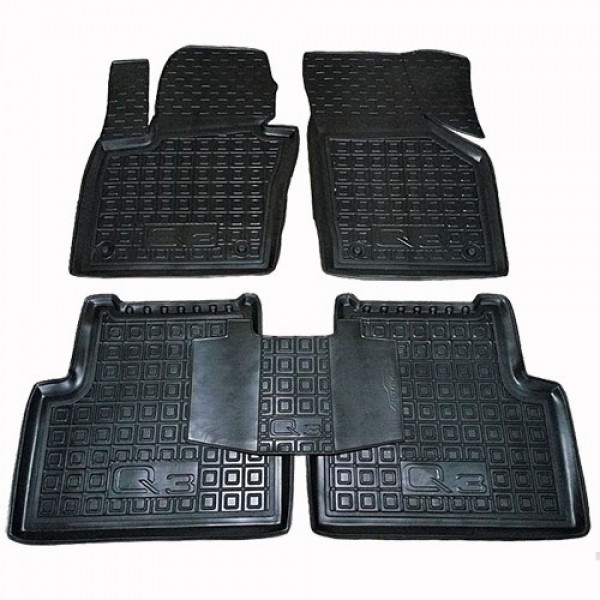 Килимки в салон гумові для Audi Q3 2011-2018 / Ауді Ку3 автогум, фото 1
