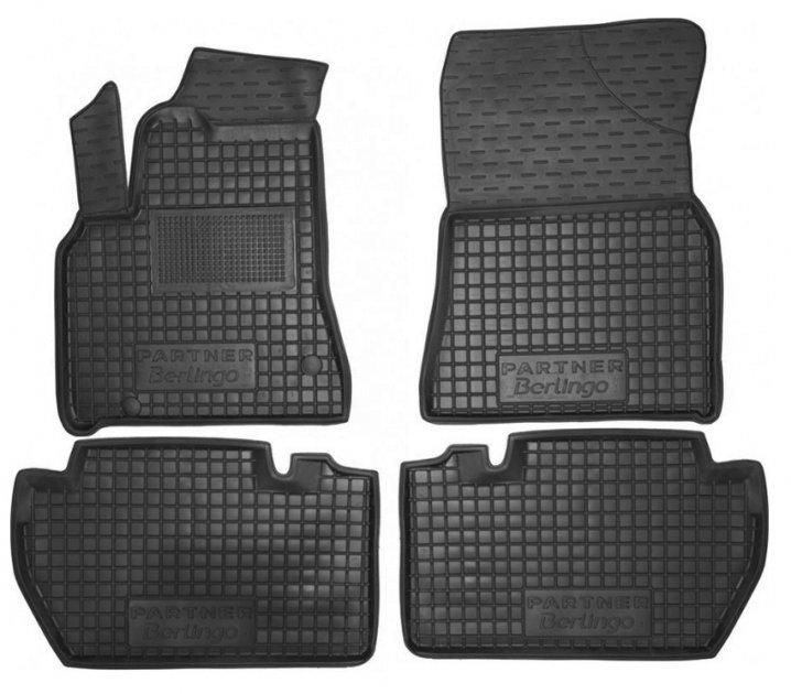 Килимки в салон гумові для Citroen Berlingo (B9) 2008-2018/ Сітроен Берлінго