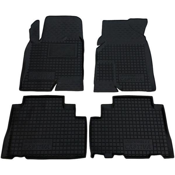 Килимки в салон гумові для Chevrolet Captiva 2011-2018 / Шевролет Каптіва автогум, фото 1