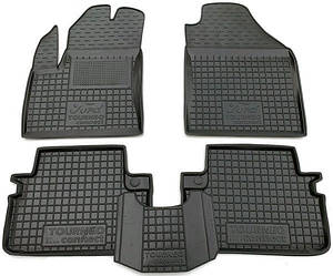 Килимки в салон гумові для Ford Connect  2002- 2010/ Форд Конект 2002- (довга база)