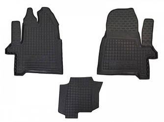 Килимки в салон гумові для Ford Custom  2012-/ Форд Кастом 2012- (1+2)(Перший ряд)
