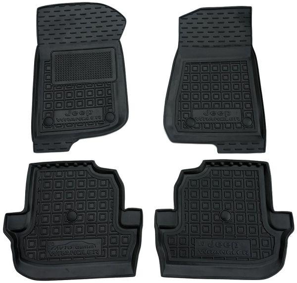 Килимки в салон гумові для Jeep Wrangler 2018 - 2 двері/Джип Вранглер, фото 1